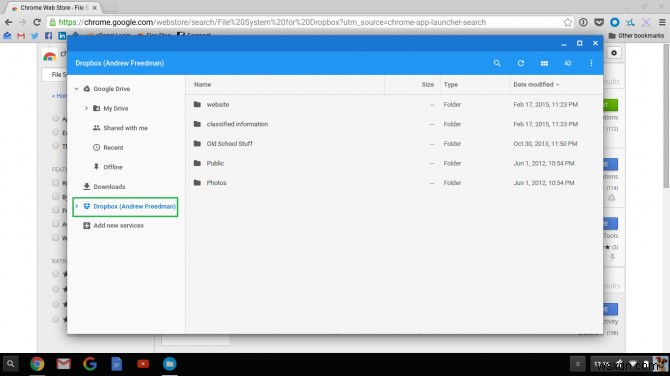 Cách thêm Dropbox hoặc OneDrive vào ứng dụng Tệp trên Chrome OS 