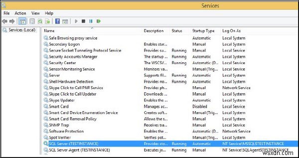 Cách khởi động và dừng dịch vụ trong MS SQL Server 