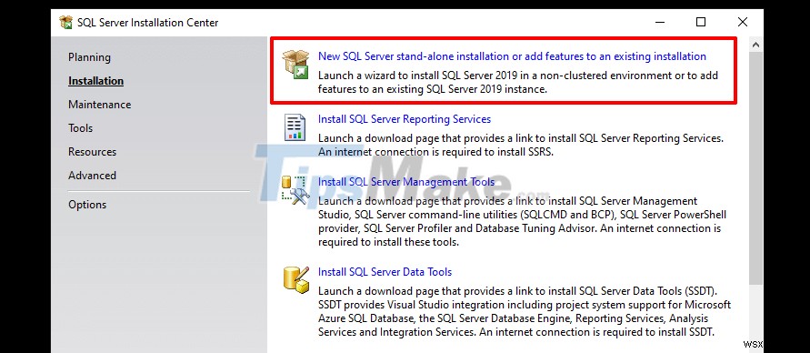 Các bước cài đặt Microsoft SQL Server trên Windows 10 