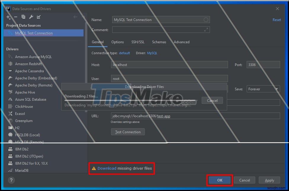 Hướng dẫn cách kết nối với MySQL Server trong IntelliJ 