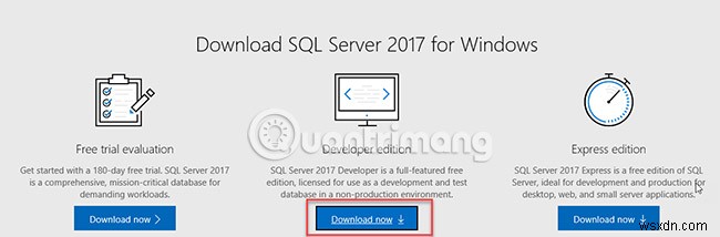 Hướng dẫn cài đặt SQL Server 2017 từng bước