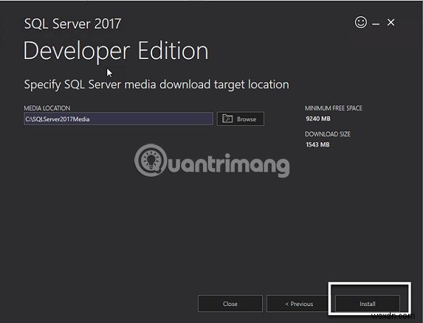 Hướng dẫn cài đặt SQL Server 2017 từng bước