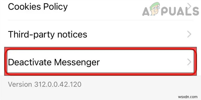 Làm cách nào để hủy kích hoạt Facebook Messenger?