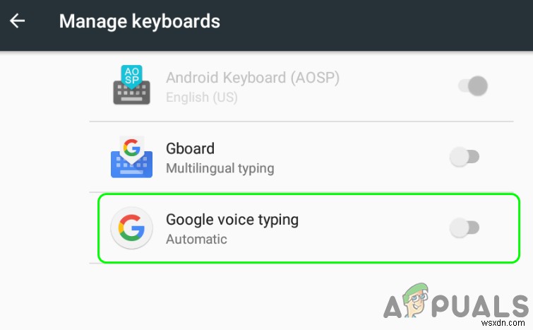 Cách tắt tính năng nhập liệu bằng giọng nói của Google trên Android 