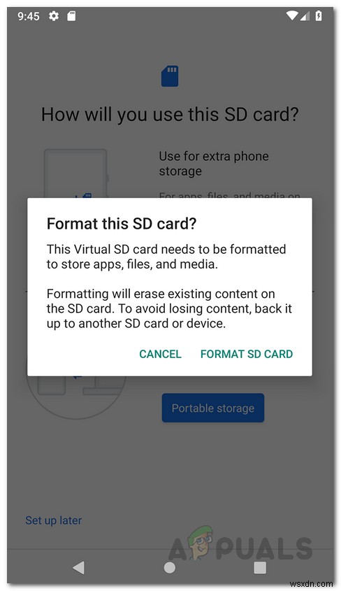 Làm thế nào để tạo bộ nhớ mặc định cho thẻ SD trên Android? 