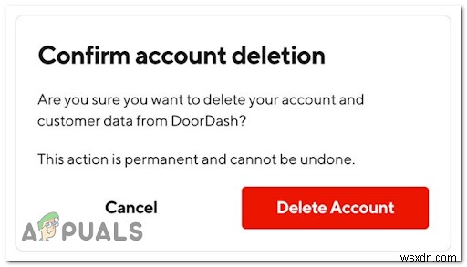 Cách xóa tài khoản DoorDash? 