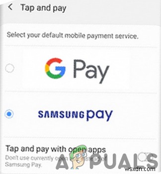 Khắc phục:Samsung Pay không hoạt động 