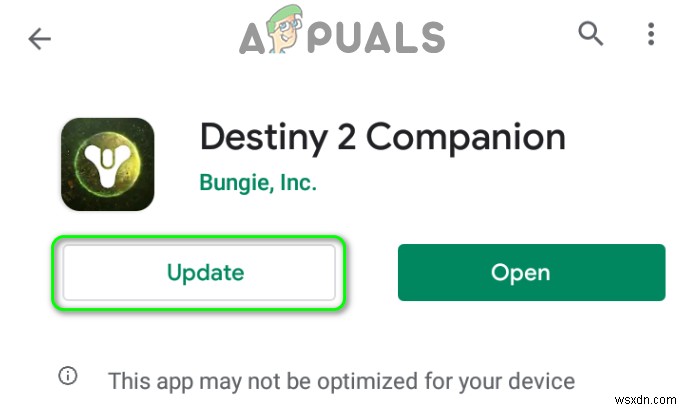 Khắc phục:Ứng dụng đồng hành Destiny 2 không hoạt động 