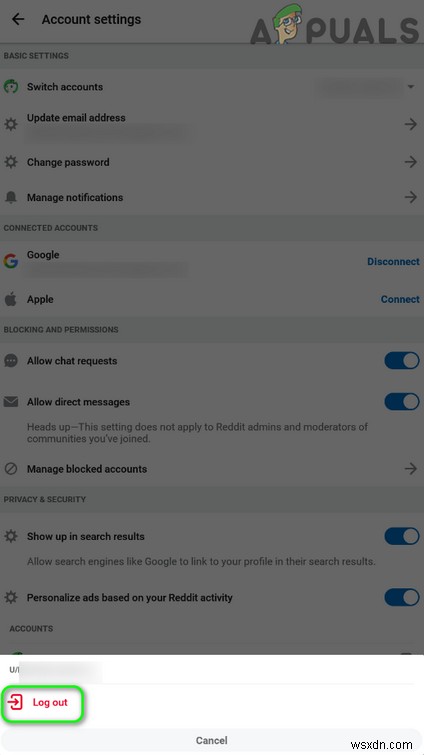 Khắc phục:Ứng dụng Reddit không tải trong Android 
