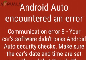 Khắc phục:Lỗi giao tiếp Android Auto 8 