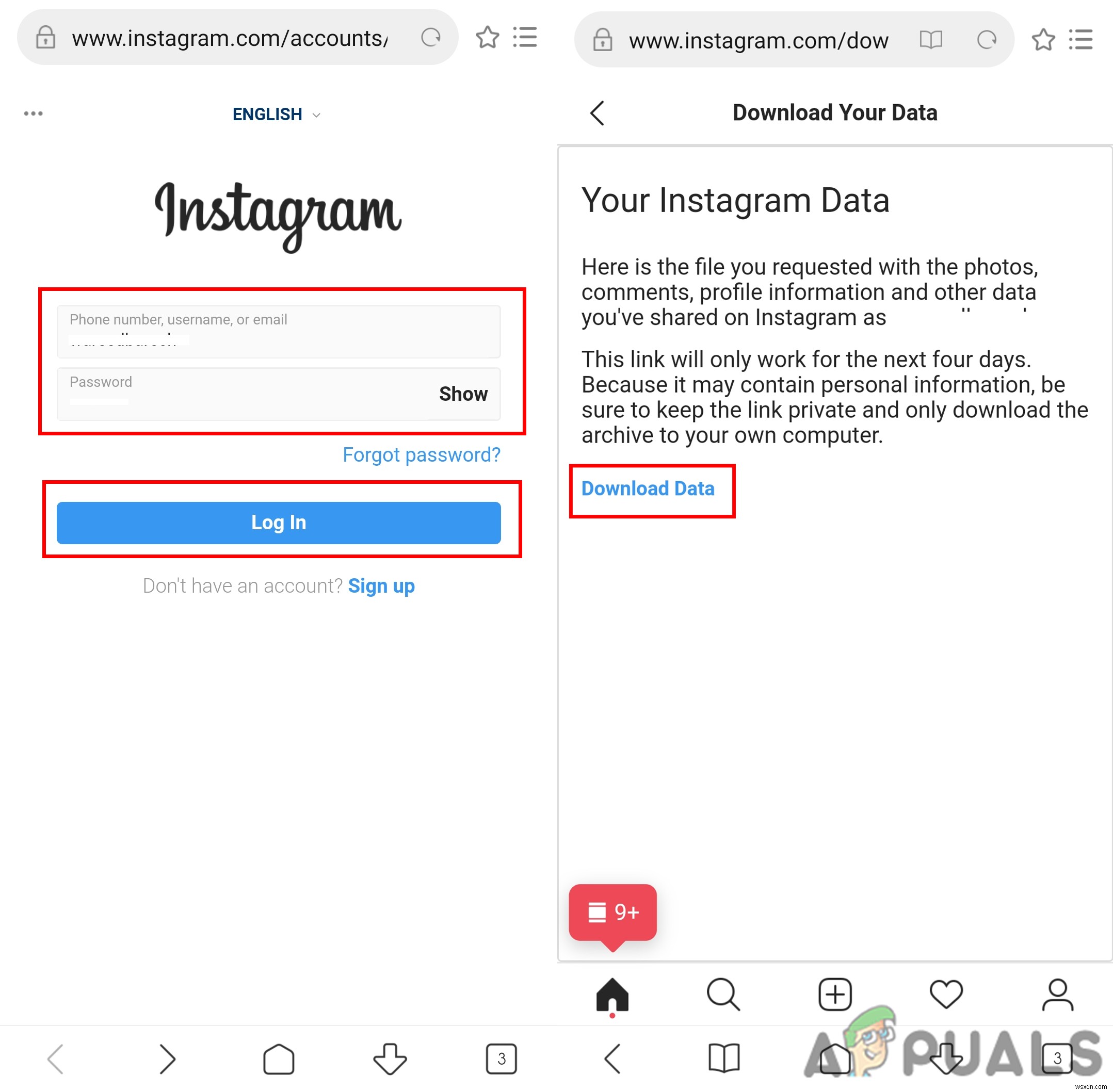 Cách khôi phục tin nhắn Instagram đã xóa thông qua dữ liệu tải xuống 