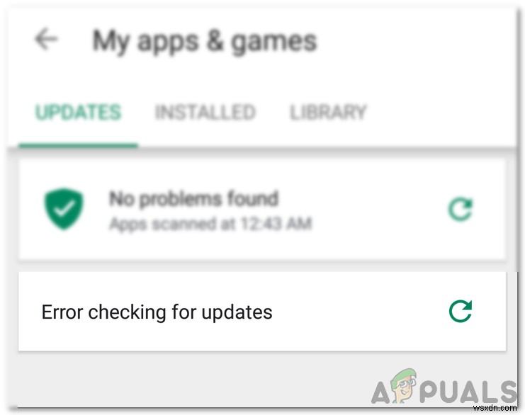 Làm cách nào để khắc phục lỗi  Error Check for Updates  trên Cửa hàng Google Play? 