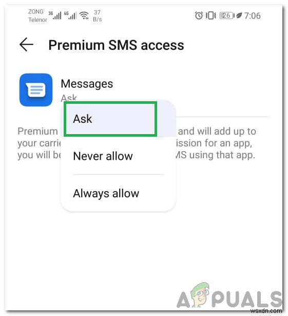 Cách khắc phục lỗi  Message Blocking is Active  trên iOS và Android 