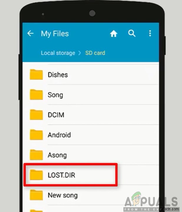 Thư mục LOST.DIR trong thiết bị Android là gì? 
