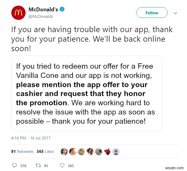 Khắc phục:Ứng dụng McDonald’s không hoạt động trên điện thoại Android 