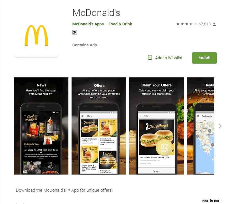 Khắc phục:Ứng dụng McDonald’s không hoạt động trên điện thoại Android 