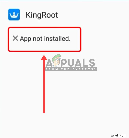 Khắc phục:Ứng dụng Android không được cài đặt 