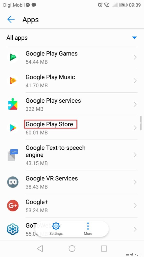 Khắc phục:Lỗi 910 trên Google Play  Không thể cài đặt ứng dụng  