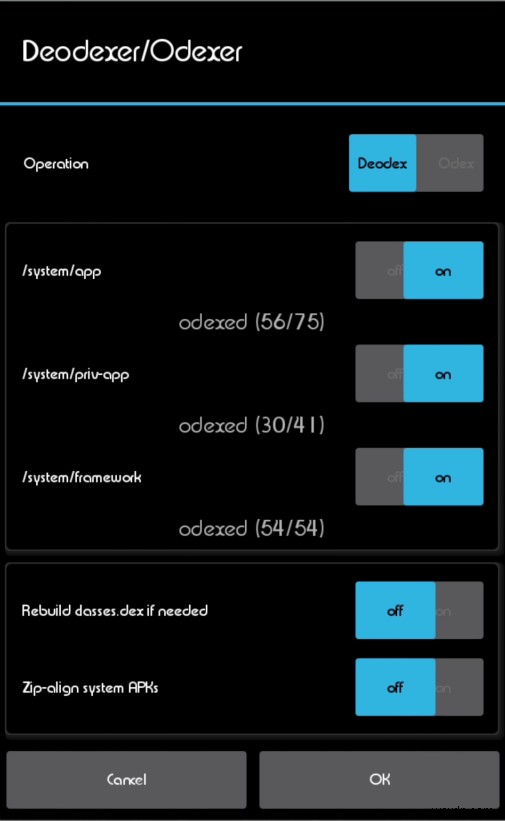 Cách dễ dàng Deodex Android Stock ROM mà không cần PC 