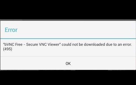 Khắc phục:Lỗi 495 của Google Play 