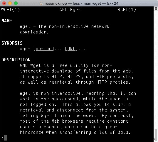 Cách cài đặt wget trong macOS 