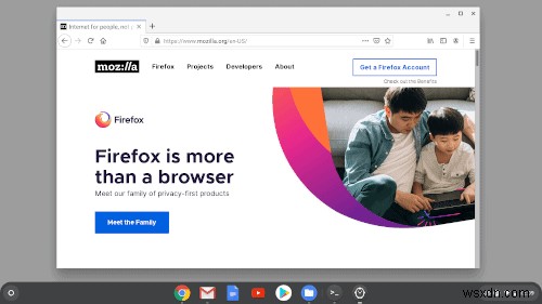 Cách cài đặt Firefox cho Linux trên Chromebook 