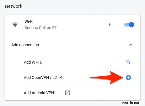 Cách kết nối với VPN trên Chromebook 