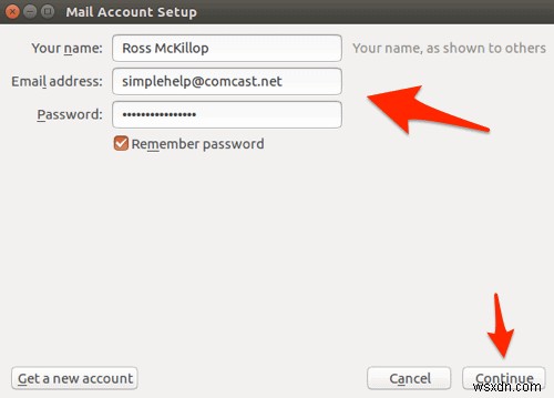 Cách thiết lập Email Comcast trong Ubuntu Linux 