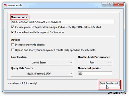 Cách tìm dịch vụ DNS nhanh hơn với Namebench 