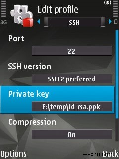 Tạo một cặp khóa RSA để sử dụng với PuTTY trên N95 