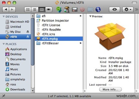 Tổng quan &Cài đặt:rEFIt - một trình quản lý khởi động OS X 