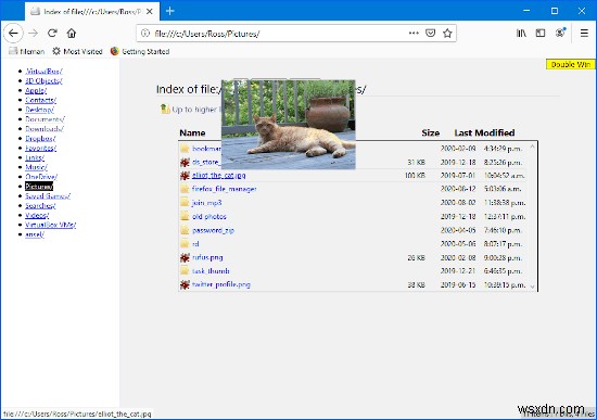 Cách truy cập tệp và thư mục qua tab Firefox 