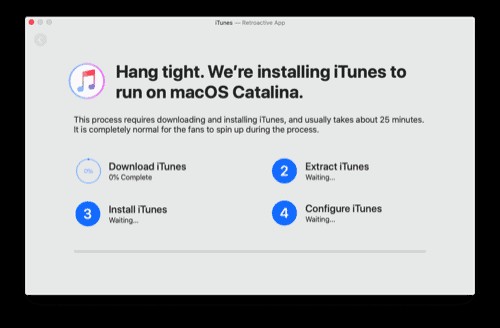 Cách cài đặt iTunes trong macOS Catalina 