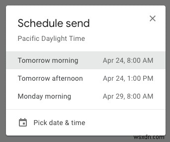 Cách lập lịch gửi email để gửi sau trong Gmail 