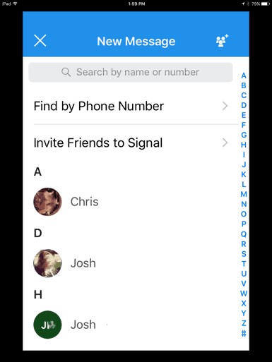 Cách sử dụng Signal trên iPad 