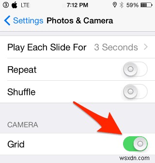 Cách kích hoạt chế độ xem lưới trên máy ảnh iPhone của bạn 