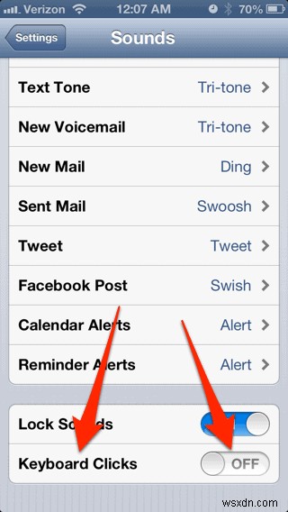 Cách tắt “Âm thanh gõ” trên bàn phím iPhone của bạn 