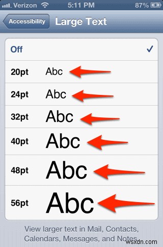 Cách tăng kích thước phông chữ trên iPhone hoặc iPad của bạn 