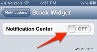 Cách xóa cổ phiếu khỏi cửa sổ thông báo trên iPhone / iPad của bạn 