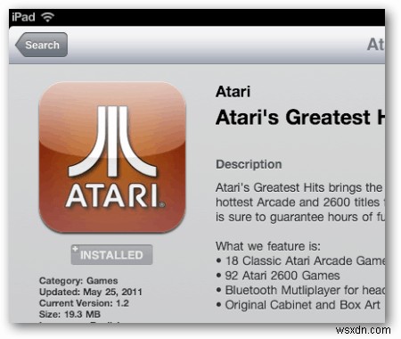 Bắt đầu trò chơi cổ điển của bạn với Atari Greatest Hits cho iPad 