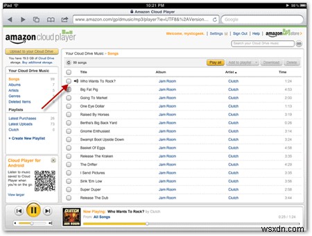 Cách phát nhạc MP3 trên iPhone của bạn qua Amazon Cloud Player 