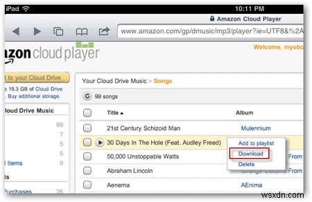 Cách sử dụng Amazon Cloud Player trên iPhone, iPad hoặc iPod Touch của bạn 