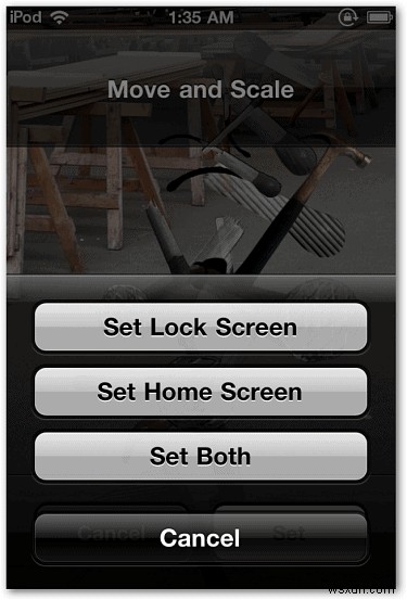 Thay đổi hình nền hoặc màn hình khóa iPhone &iPod Touch của bạn bằng nội dung tùy chỉnh 