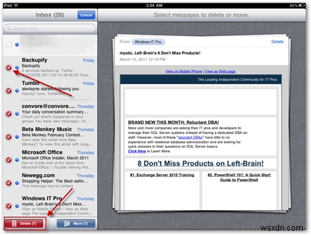 Cách xóa nhiều email cùng lúc trên iPhone, iPad hoặc iPod Touch của bạn 