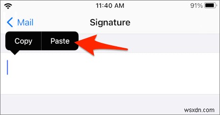 Tạo chữ ký HTML tùy chỉnh cho email trên iPhone hoặc iPad 