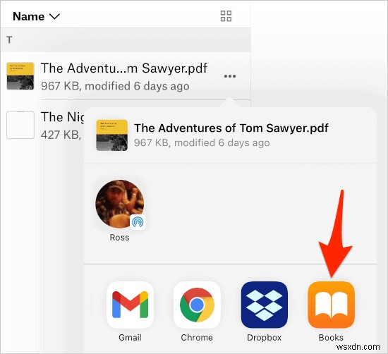 Cách thêm tệp PDF vào ứng dụng Apple Books bằng Dropbox 