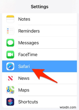 Cách bật Thanh dấu trang trong Safari cho iPad 