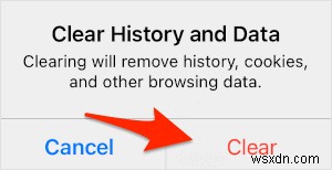 Cách xóa bộ nhớ cache, lịch sử và cookie trong Safari cho iPad 