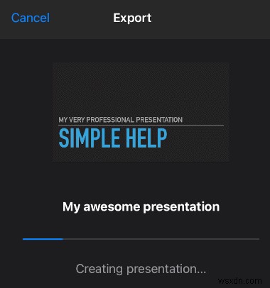 Cách xuất Keynote cho bài thuyết trình trên iPad sang máy Mac hoặc PC của bạn 