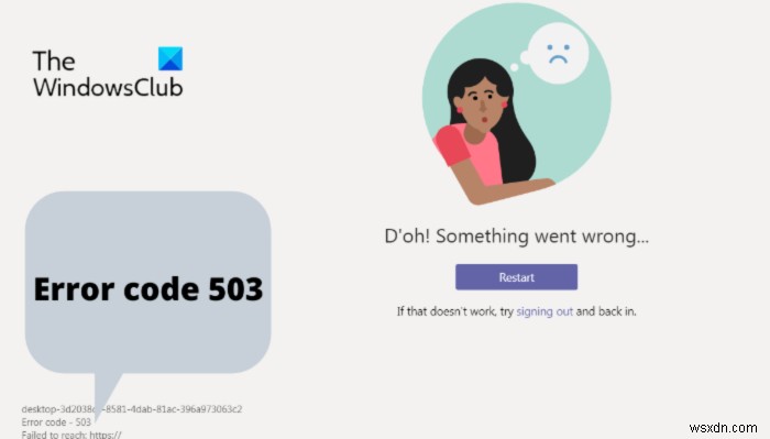 Sửa mã lỗi Microsoft Teams 503 